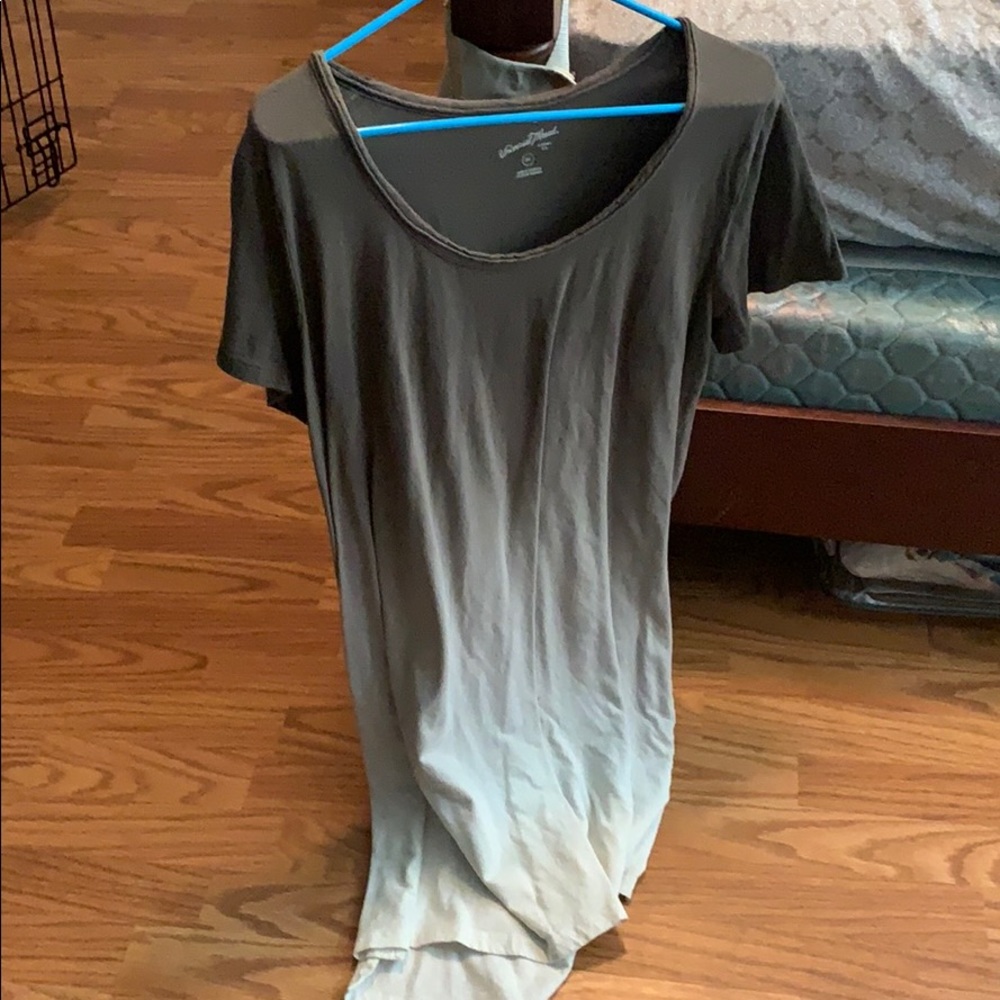 Green ombré T-shirt dress